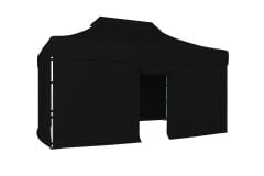 CLK 3x4,5 40mm Alüminyum Katlanabilir Tente Gazebo Çadır 4 Kenar Kapalı 1 Kenar Kapılı