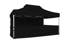 CLK 3x4,5 40mm Alüminyum Katlanabilir Tente Gazebo Çadır 4 Kenar Kapalı 3 Yarım Duvarlı