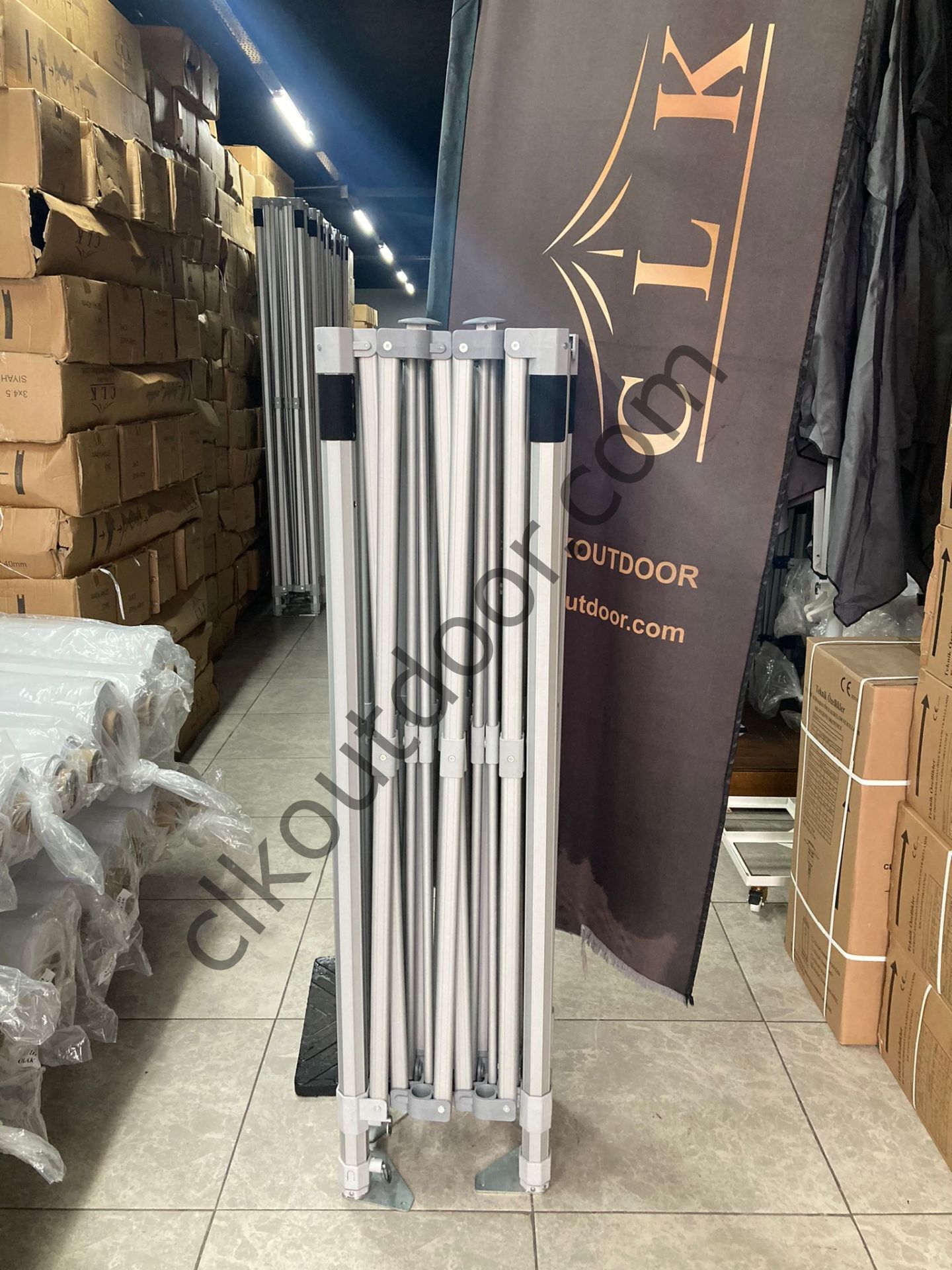CLK 3x4,5 52mm Kalın Alüminyum Katlanabilir Tente Gazebo Çadır
