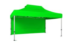 CLK 3x4,5 52mm Kalın Alüminyum Katlanabilir Tente Gazebo Çadır 1 Kenar Kapalı
