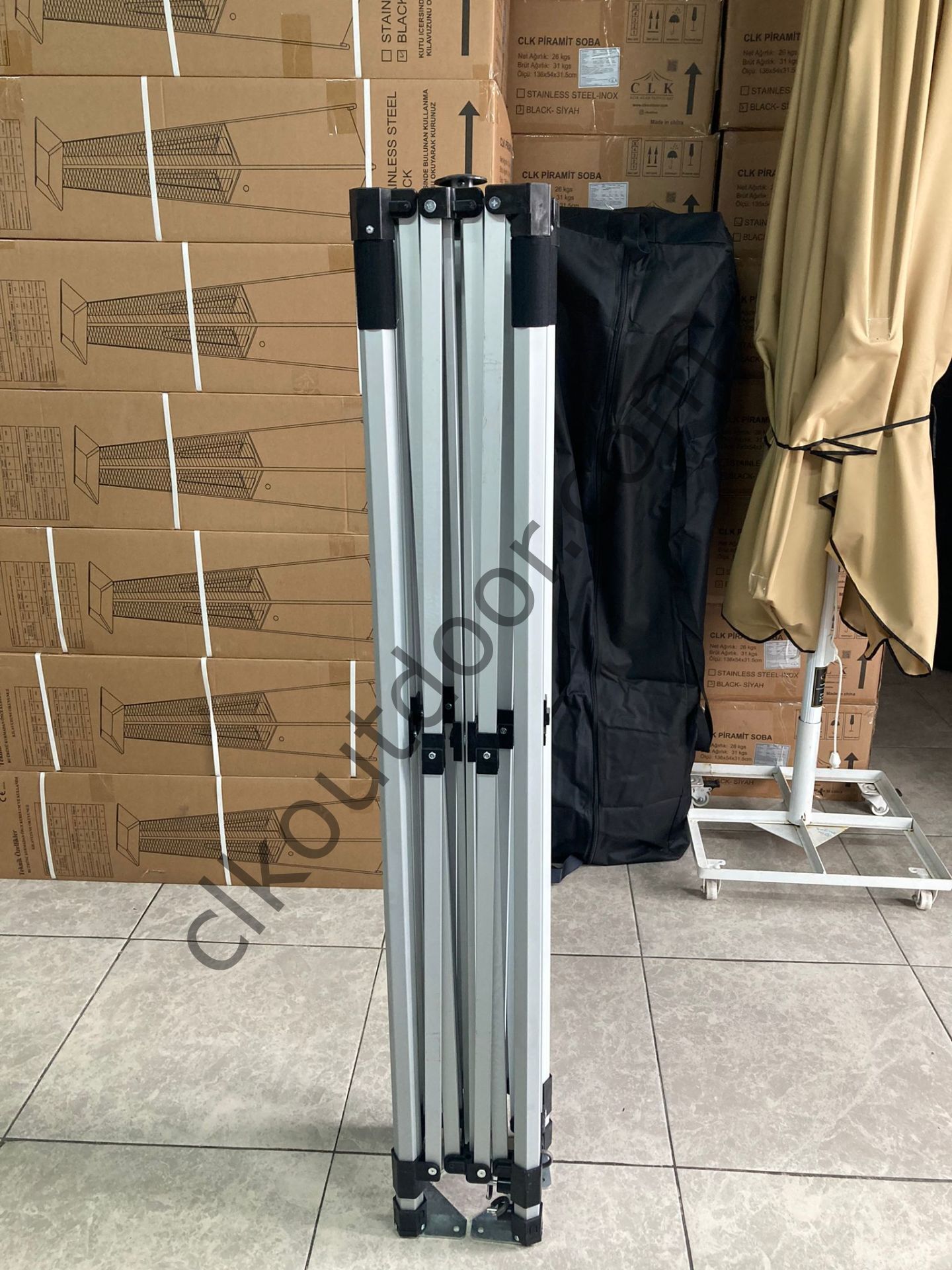 CLK 3x3 Karavan Çadırı Kış Bahçesi 40 mm Alüminyum Profil
