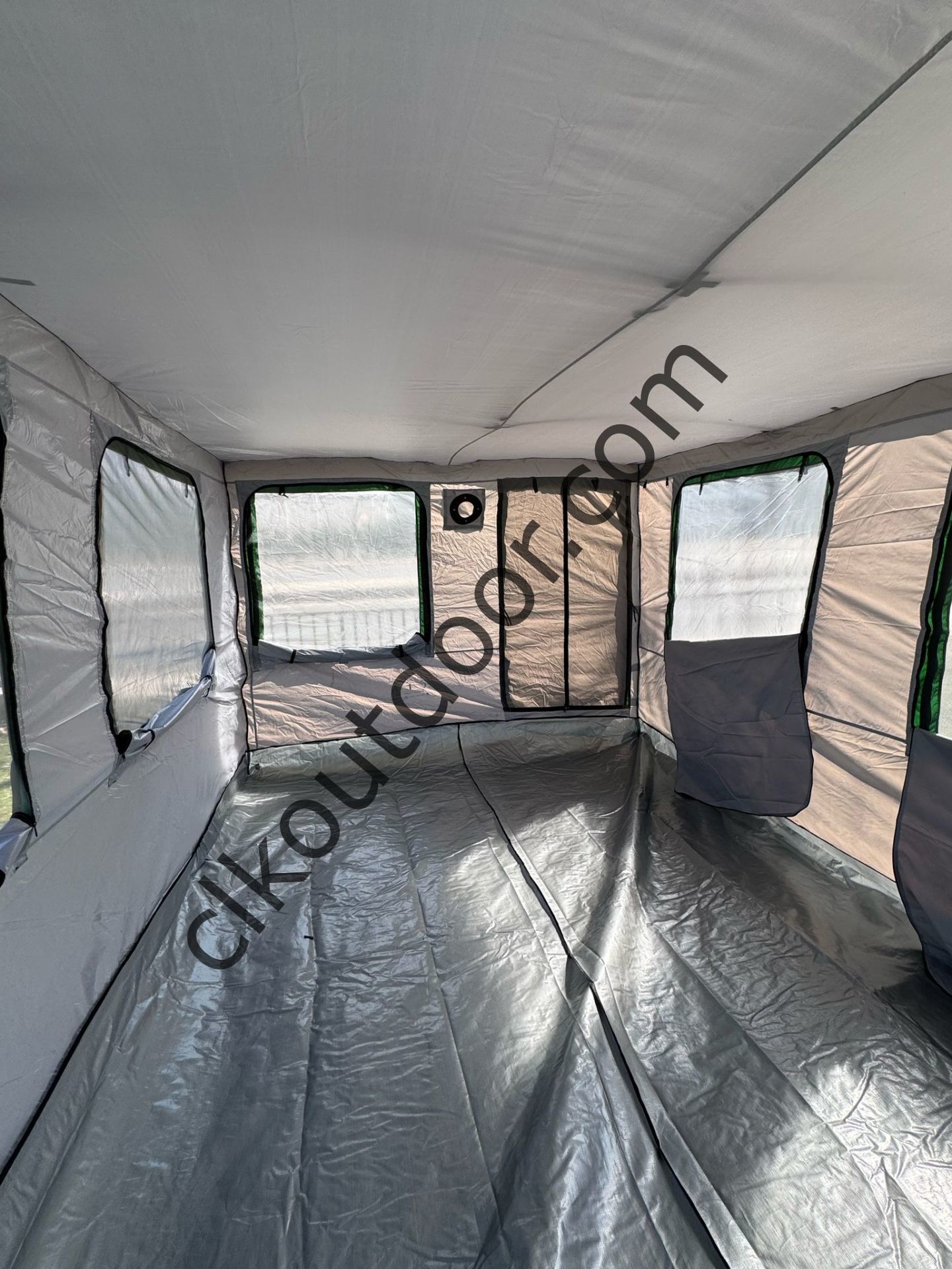 CLK 3x4,5 mt 30 mm İskelet Gazebo Portatif Kamp ve Karavan Çadırı Katlanabilir Tente Gri